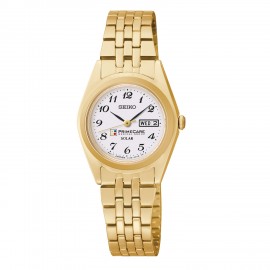 Women's Seiko Solar Watch (Gold) with Logo  Women
