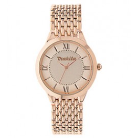 Pedre Women's Manhattan Watch (Rose Gold) Logo Printed