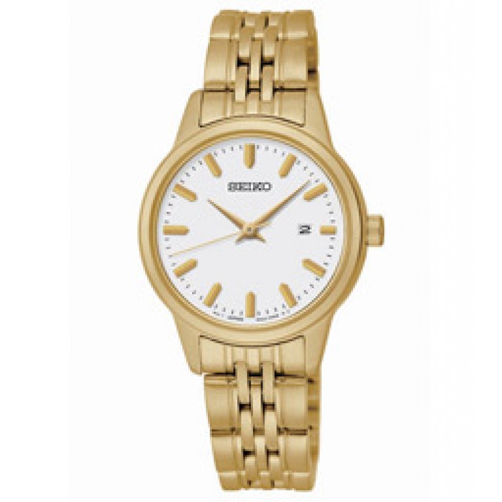 Women's Seiko Quartz Watch (Gold) Custom Imprinted Women's Seiko Quartz Watch (Gold) Custom Imprinted