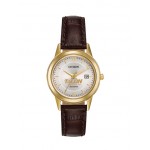 Women's Citizen Eco-Drive Watch (Brown Strap) with Logo