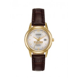 Women's Citizen Eco-Drive Watch (Brown Strap) with Logo