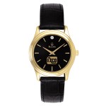 Bulova Women's Corporate Collection Gold-Tone Watch (Diamond Dial) Logo Printed