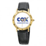 Logo Printed Men's Quality Strap Watch Collection With White Dial & Roman Numeral