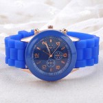 Fashion Business Unisex Silicone Sport Wristwatch Logo Printed