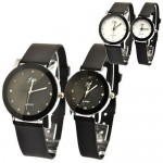 Logo Printed Quartz Watch Fashion Couple Wristwatch for Lovers W/Silicone Band