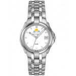 Logo Printed Selco Geneve Men's Silver Passport Watch