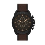 Fossil Smartwatch HR 44mm Bronson Dark Brown Leather Branded