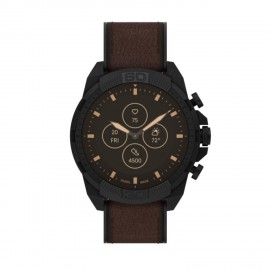 Fossil Smartwatch HR 44mm Bronson Dark Brown Leather Branded  Fossil Smartwatch HR 44mm Bronson Dark Brown Leather Branded