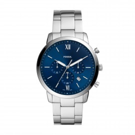 Logo Printed Fossil Neutra Chrono Men's Stainless Steel Dress Watch  Logo Printed Fossil Neutra Chrono Men
