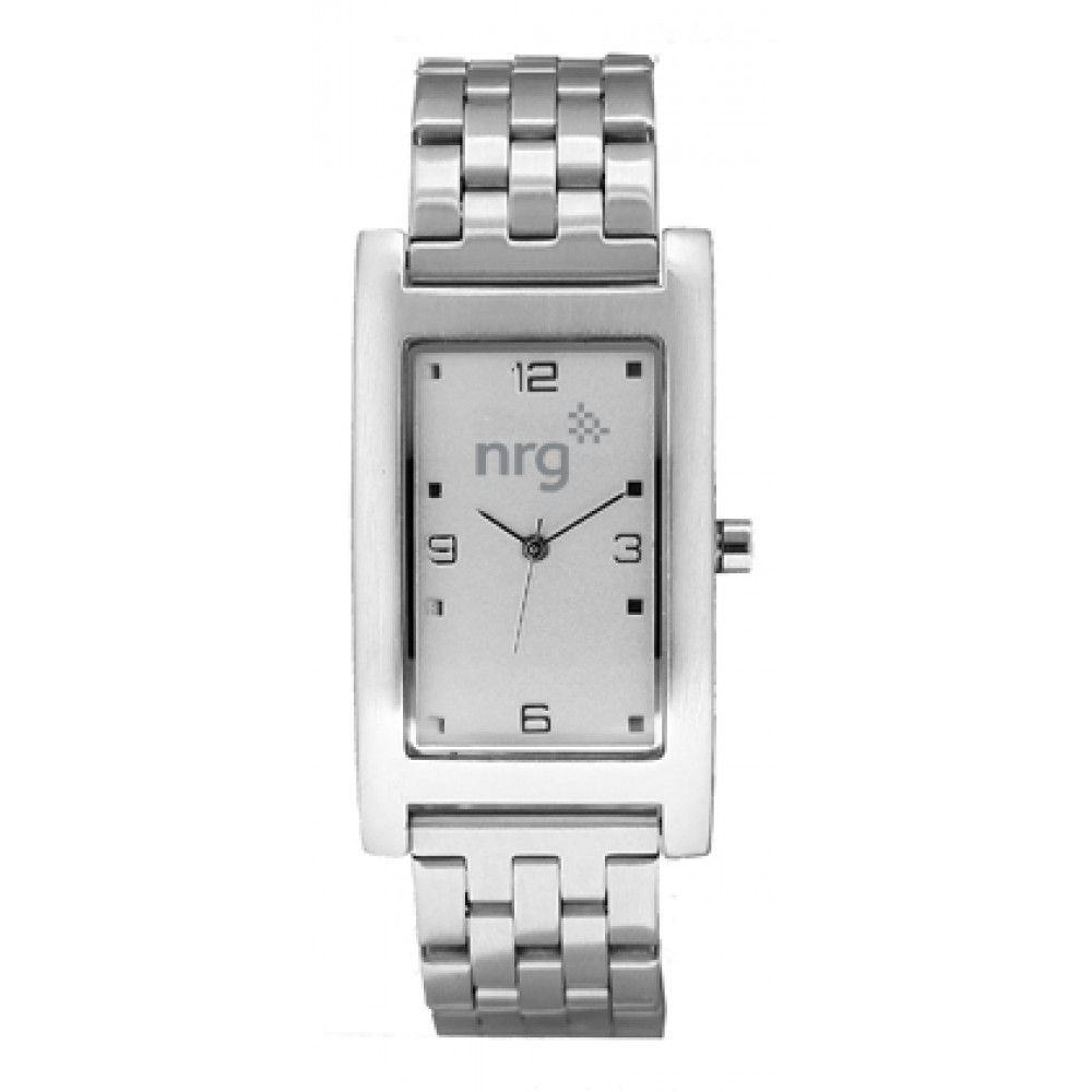 Branded Men's Pedre Quad Brushed Silver Tone Bracelet Watch