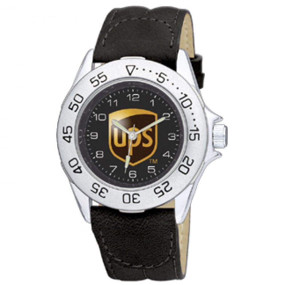 Men's Sport Watch With Black Strap Custom Imprinted Men's Sport Watch With Black Strap Custom Imprinted