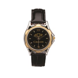 Custom Imprinted The St Tropez Watch - Mens - Black/Gold/Black
