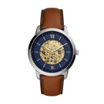 Fossil Neutra Auto Men's Stainless Steel Dress Watch Logo Printed