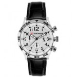 Men's Chronograph Leather Strap Watch Branded