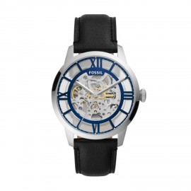 Fossil 44mm Townsman Automatic Black Leather Watch Branded  Fossil 44mm Townsman Automatic Black Leather Watch Branded