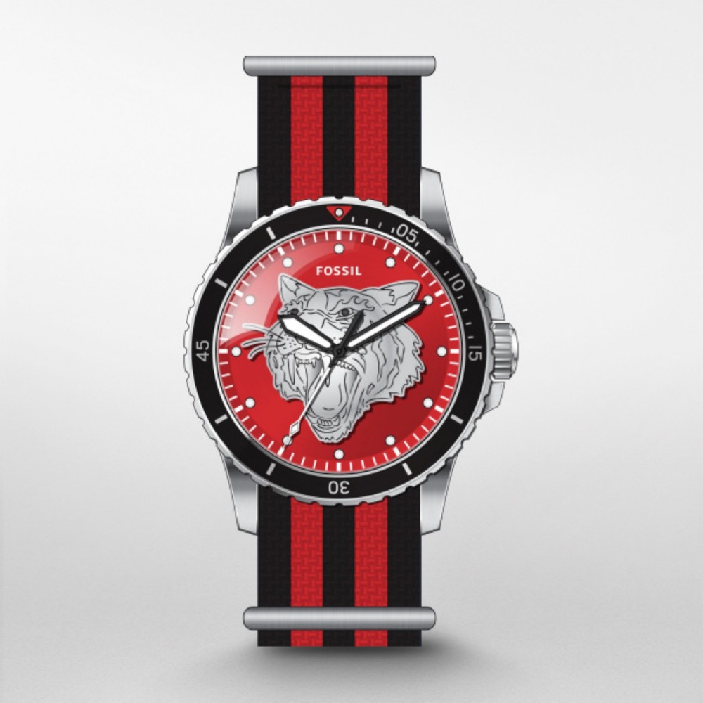 Fossil FB-01 Stainless Steel Watch Logo Printed Fossil FB-01 Stainless Steel Watch Logo Printed