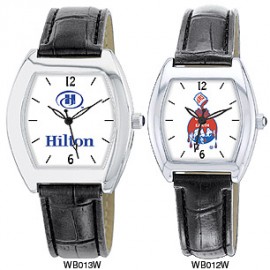 Logo Printed Men's Silver White Dial Watch  Logo Printed Men