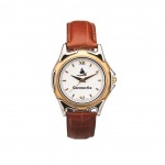 The St Tropez Watch - Mens - White/Gold/Brown Branded