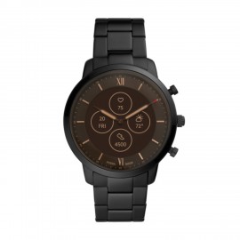 Fossil Smartwatch HR Neutra Black Stainless Steel Logo Printed  Fossil Smartwatch HR Neutra Black Stainless Steel Logo Printed
