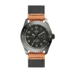 Logo Printed Fossil DF-01 Solar Stainless Steel Watch
