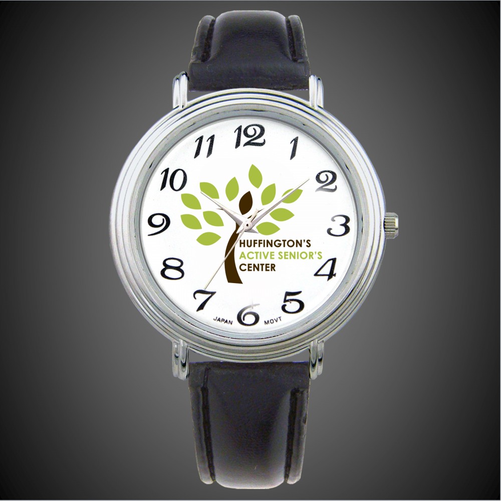 Jumbo Men's Watch with Big Numerals Custom Imprinted Jumbo Men's Watch with Big Numerals Custom Imprinted