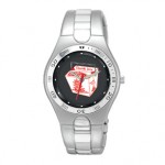 Men's Sport Collection Bracelet Watch With Black Dial Logo Printed