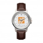 The Refined Watch - Mens - White/Clear/Brown Logo Printed