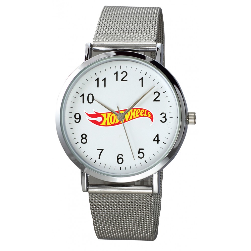 Men's Silver Mesh Plexus Watch Custom Imprinted Men's Silver Mesh Plexus Watch Custom Imprinted
