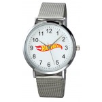 Men's Silver Mesh Plexus Watch Custom Imprinted