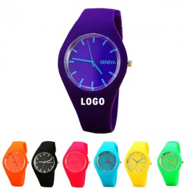 Custom Imprinted Sports Silicone Analog Wrist Watch