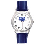 Branded Men's Blue Leather Strap Watch