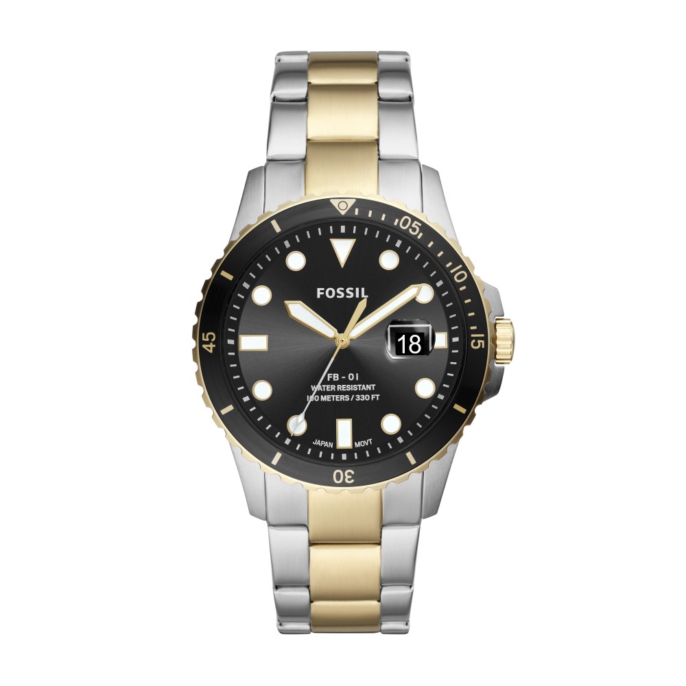 Fossil FB-01 Men's Stainless Steel Sport Watch Custom Imprinted Fossil FB-01 Men's Stainless Steel Sport Watch Custom Imprinted