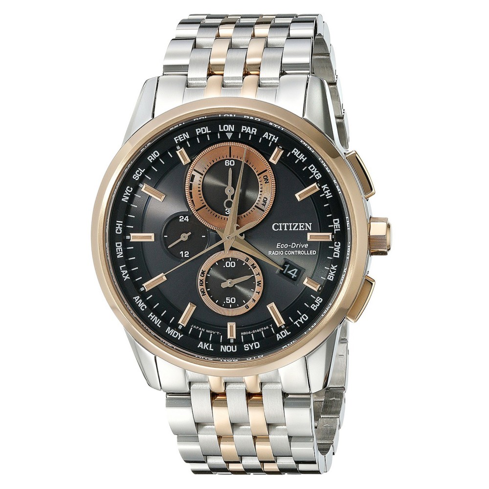 Branded Citizen Men's World Chronograph Two-Toned Bracelet Watch from Pedre Branded Citizen Men's World Chronograph Two-Toned Bracelet Watch from Pedre