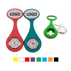 Custom Imprinted Silicone Pocket Clip Nurse Watch  Custom Imprinted Silicone Pocket Clip Nurse Watch