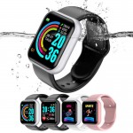 Branded 1.44 inch Y68 D20 Waterproof Smart watch Blood Pressure Heart Rate Monitor