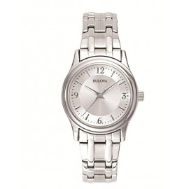 Bulova Ladies' Corporate Collection, Silver-tone Bracelet Watch Logo Printed