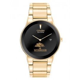 Men's Citizen Eco-Drive Axiom Gold Watch (Black Dial) Branded