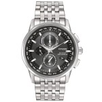 Men's Citizen World Chronograph AT Watch Logo Printed