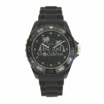 Custom Imprinted Pedre Beach Unisex Black Sport Watch