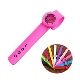 Custom Imprinted Flexible Silicone Slap Watch For Children