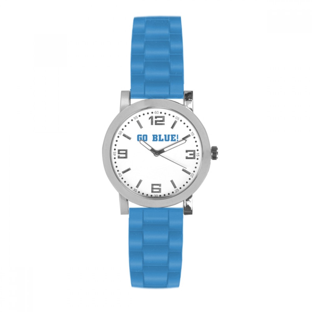 Unisex Pedre Campus Sport Watch W/ Turquoise Polyurethane Strap Branded