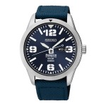 Men's Seiko Solar Stainless Steel Sport Watch Logo Printed