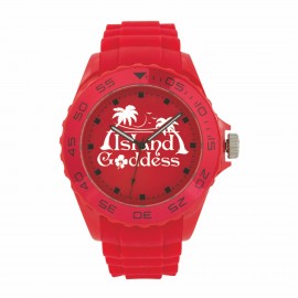Pedre Beach Red Sport Watch Custom Imprinted  Pedre Beach Red Sport Watch Custom Imprinted