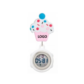 Custom Imprinted Silicone Cartoon Clip Brooch Nurse Watch  Custom Imprinted Silicone Cartoon Clip Brooch Nurse Watch