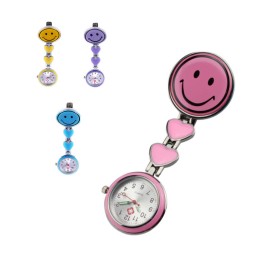 Custom Imprinted Portable Alloy Smile Face Pocket Nurse Watch  Custom Imprinted Portable Alloy Smile Face Pocket Nurse Watch