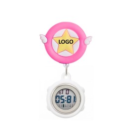 Digital Display Pocket Cute Clip Nurse Watch Custom Imprinted