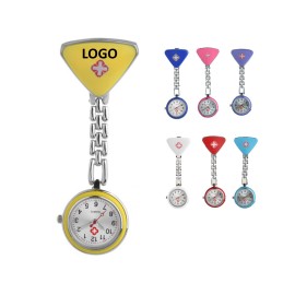 Logo Printed Medical Stainless Steel Clip Pocket Nurse Watch