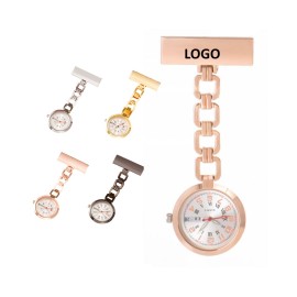 Custom Imprinted Medical Alloy Brooch Nurse Watch With Calendar  Custom Imprinted Medical Alloy Brooch Nurse Watch With Calendar