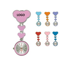 Metal Pocket Brooch Cute Cartoon Nurse Watch Logo Printed
