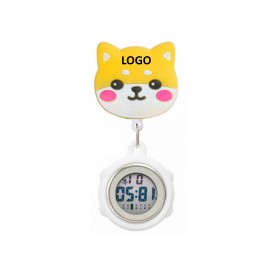 Cute Cartoon Silicone Pocket Clip Nurse Watch Branded